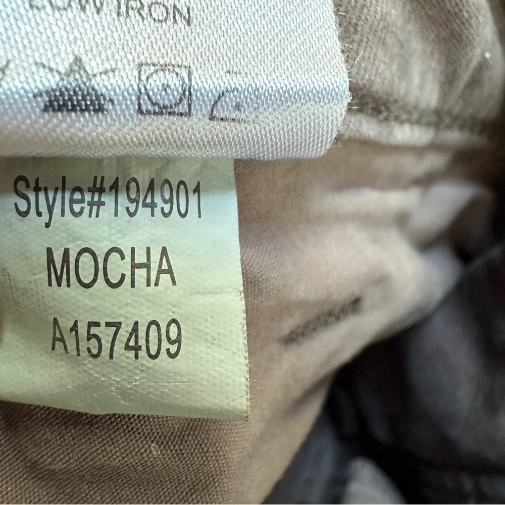 LILA RYAN Chinos Pants Size 4 Casual Cotton Straight Ankle Mocha Brown Women's - Picture 7 of 12